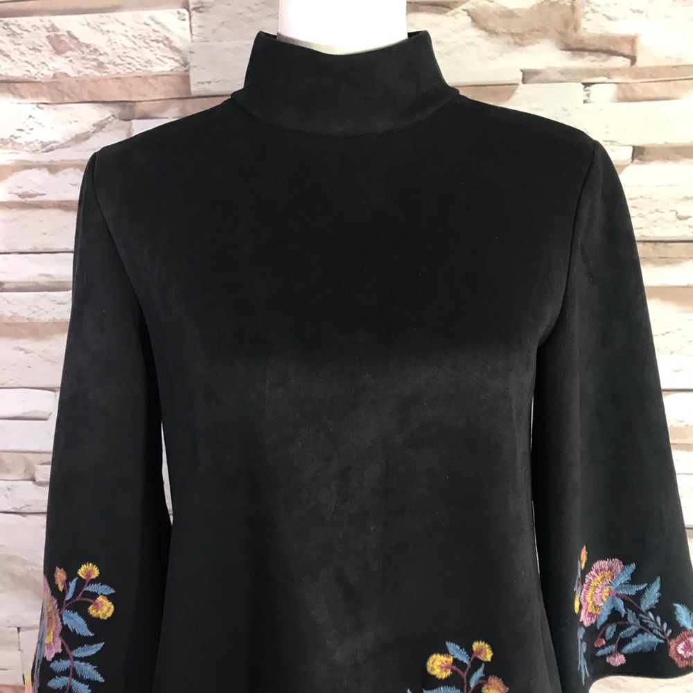 Zara Saude Embroidered Mini Dress Sz M (P37) - Picture 2 of 8